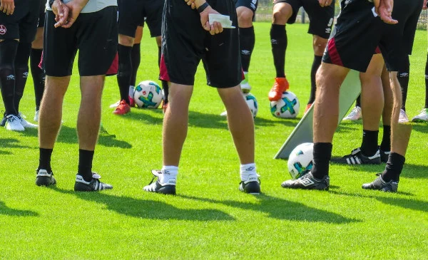 Sesión de entrenamiento en el campo